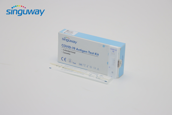 Wygodny plastikowy zestaw szybkiego autotestu antygenowego Zestaw diagnostyczny do kaset ze złotem koloidalnym