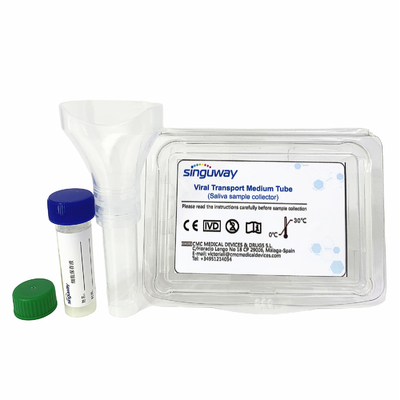 Zestaw do jednorazowego pobierania próbek wirusa 5/10mL Zestaw do pobierania śliny DNA RNA do diagnozy